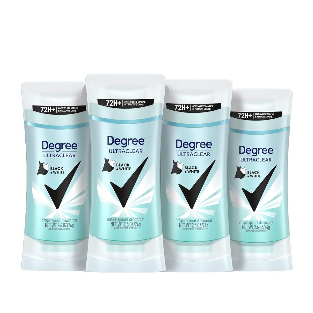 Women's Black+White 4 Count Antiperspirant Balm 2.6 Oz - Protects From Deodorant